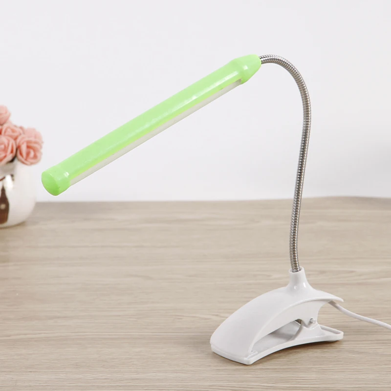 5 в USB Led Настольная лампа с зажимом настольная Гибкая 13 светодиодов для