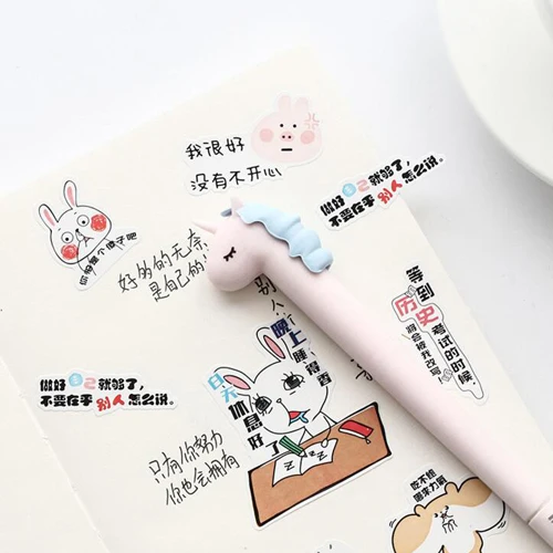 

12pcs/lot Kawaii unicorn series Gel pens Stationery fun pen Office accessories Escolar canetas School kids supplies (tt-2991)