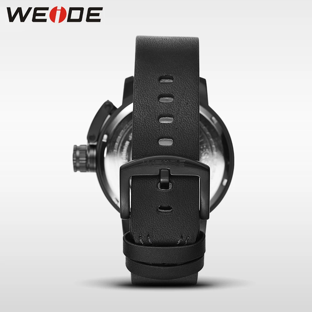 WEIDE Роскошные Мужские кварцевые спортивные наручные часы из натуральной