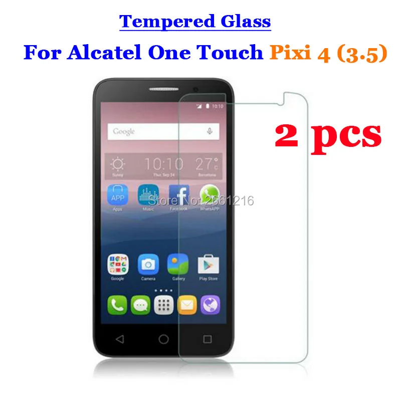 2 шт./лот для Alcatel Pixi4 (3 5) закаленное стекло 9H 2.5D Премиум Защитная пленка One Touch Pixi 4 3