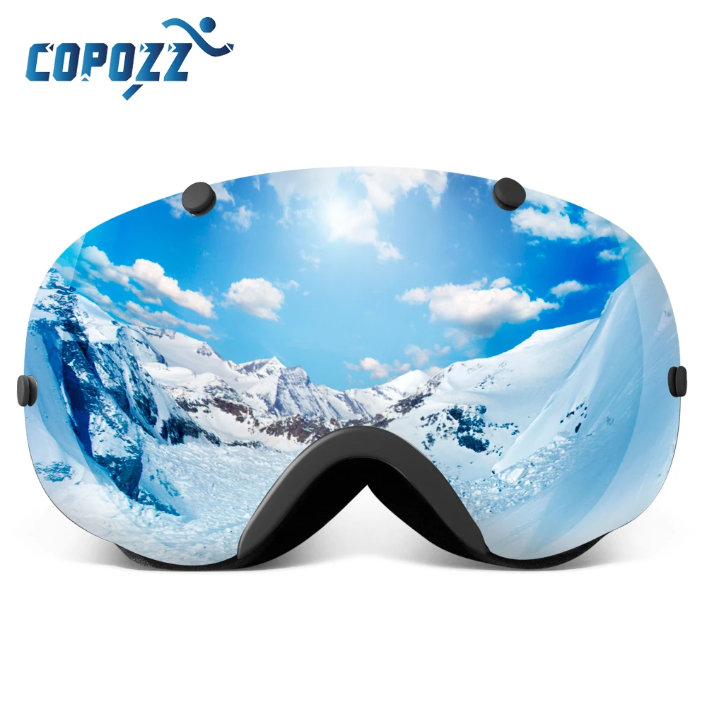 COPOZZ лыжные очки двойные противотуманные сферические профессиональные для
