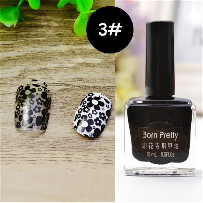BORN PRETTY 6 бутылок 15 мл ногтей штамповка лак набор маникюрный арт Пластина Печать