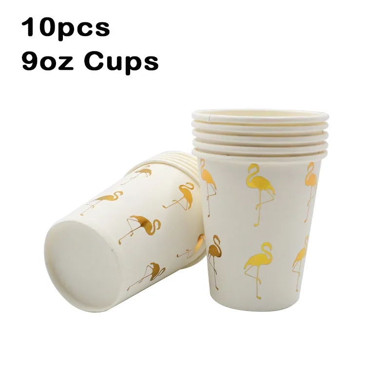 10 шт чашки свадебные украшения для дня рождения вечерние поставки Фламинго