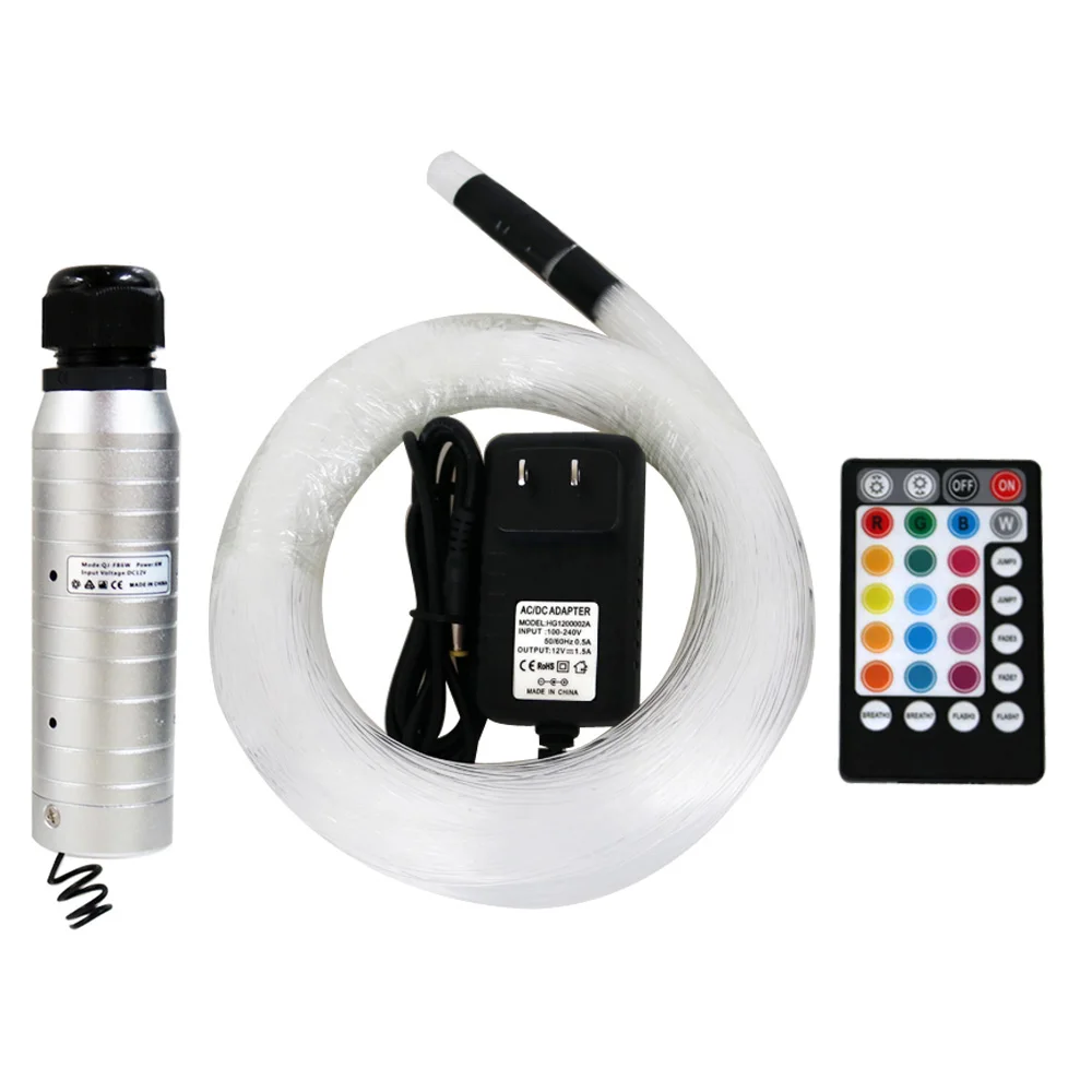 6W RGB волоконно-оптический комплект потолочных светильников 0 75 мм * 150 шт 2 м