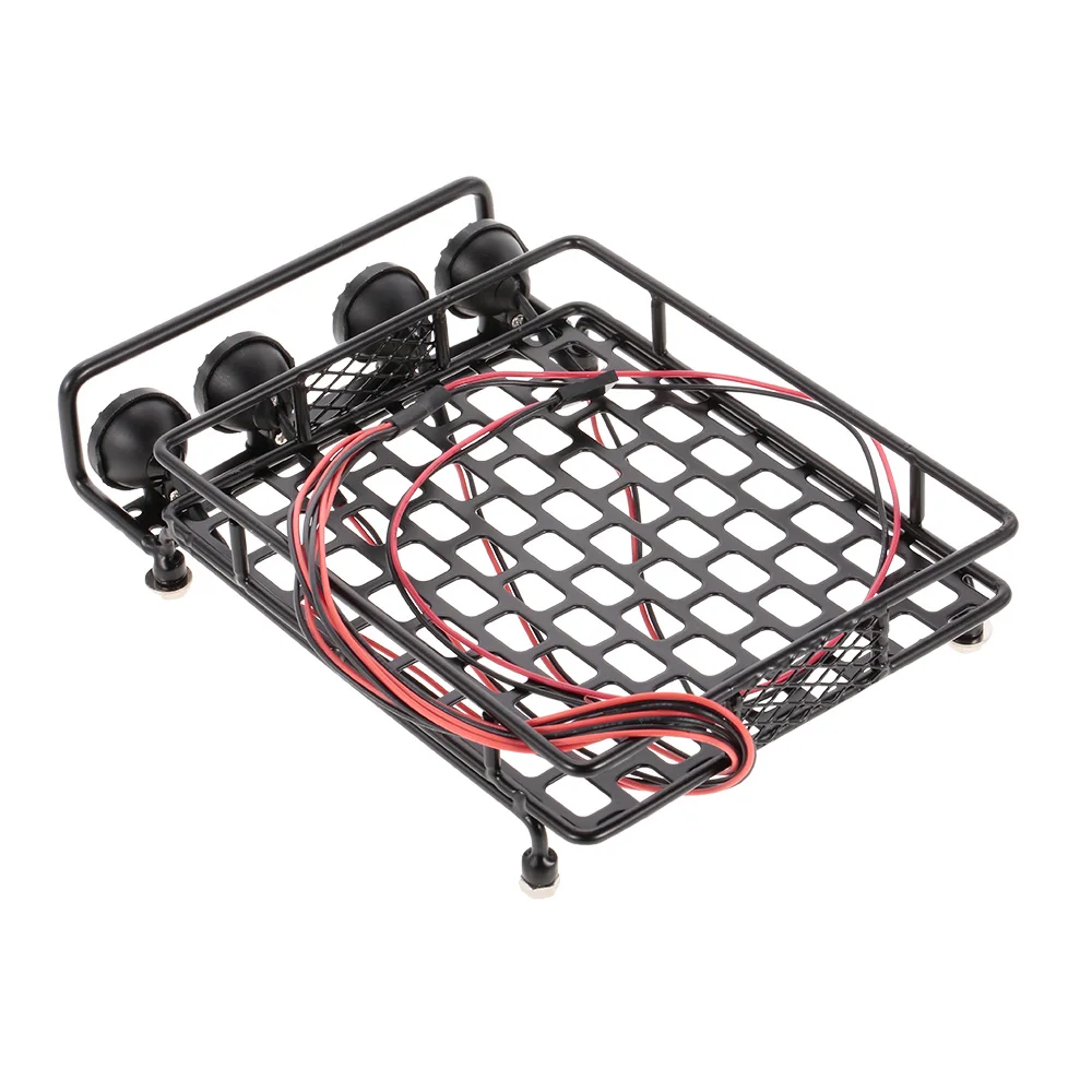 Металлическая машинка на пульте управления багажник крышу с 4 Светодиодный свет