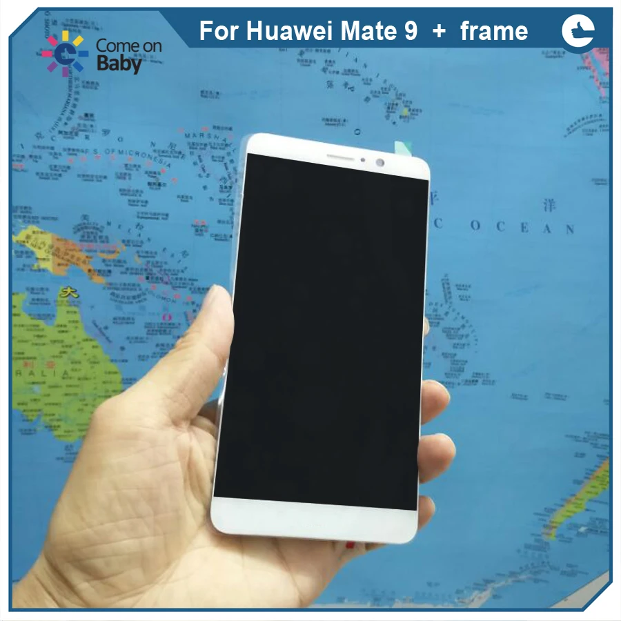 100% протестированный экран для Huawei Mate 9 ЖК-дисплей + сенсорный сенсор полный