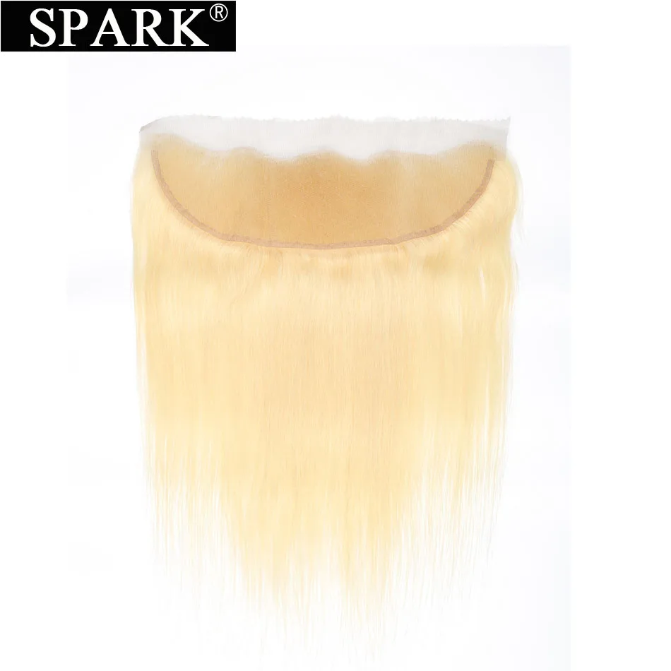 Волосы Remy Spark бразильские 13 дюймов X4 дюйма свободная часть #613 медовые светлые