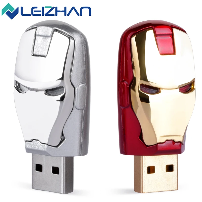 LEIZHAN Железный человек USB флеш накопитель 2 0 32 ГБ 16 8 4 карты памяти компьютера