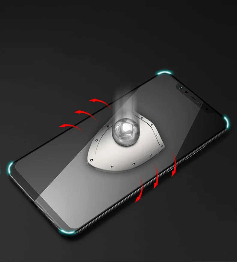 Закаленное стекло 9D для Xiaomi Mi 8 Lite Защита экрана Pocophone F1 Xiomi Redmi Note 6 Pro 6A 5 MI A2