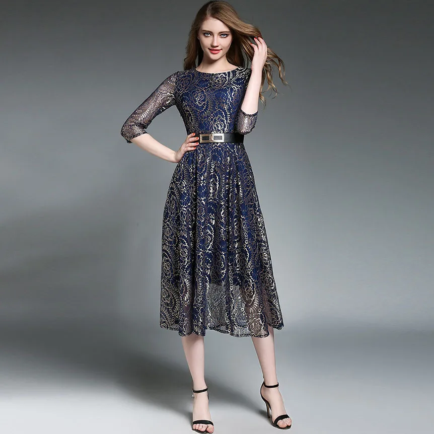 Женское кружевное платье Boho подиумное дизайнерское с вышивкой в виде кота
