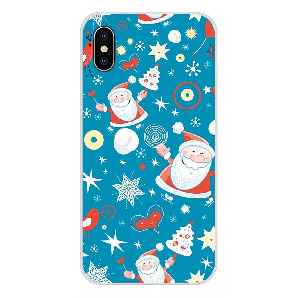 Прозрачный чехол из ТПУ с новым годом и Рождеством для Xiaomi Redmi 4A S2 Note 3 3S 4 4X5 Plus 6 7 6A