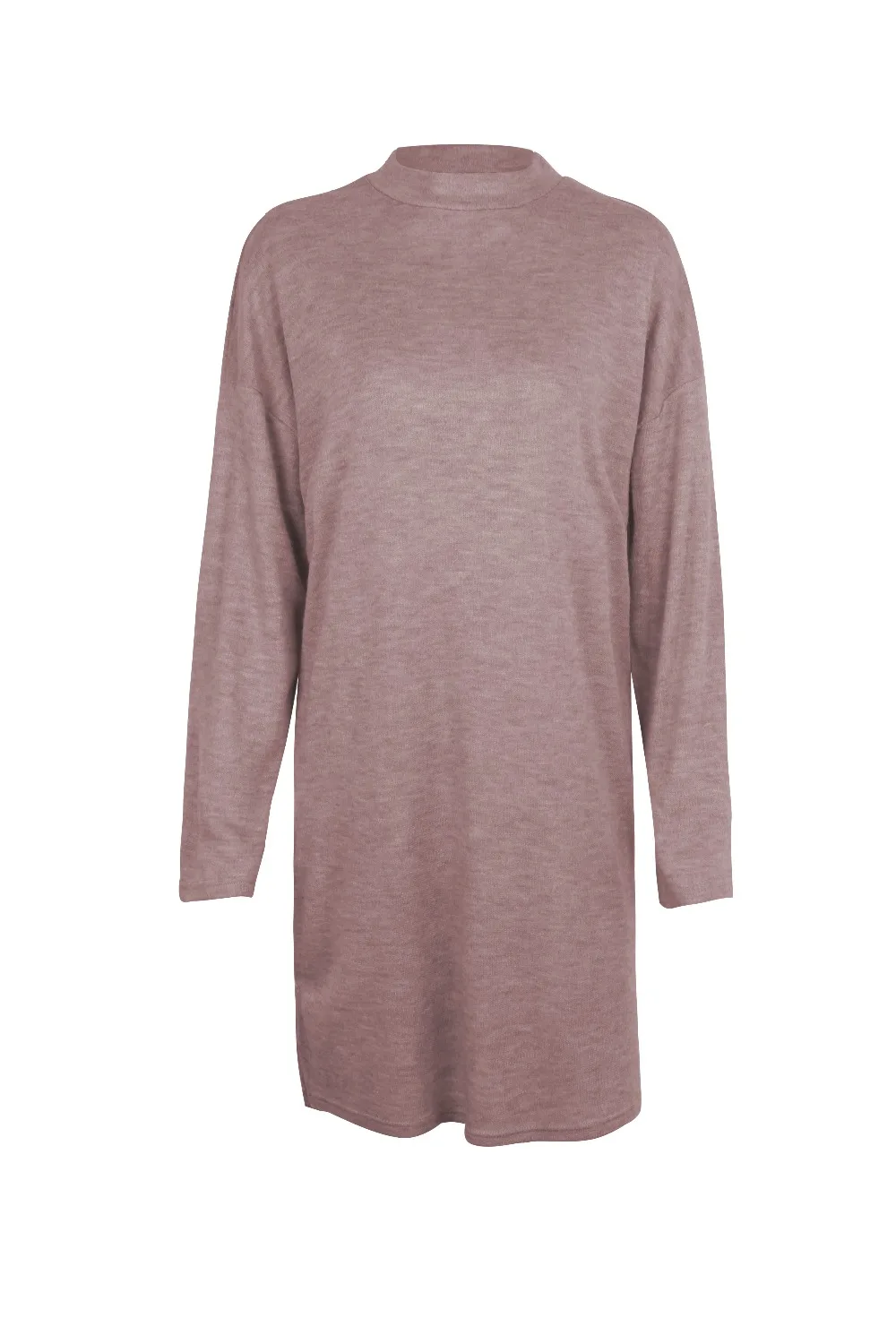 Spring Turtleneck Loose Long Sweater Women Pullovers Sexy Solid Knitted Jumpers Autumn SleeveTops WHOLESALE | Женская одежда