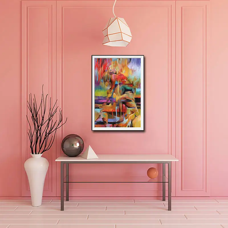 Abstract Art Male and Female Dancers Oil Painting On Canvas HD Print Wall Stickers For Home Living Room Bedroom Decorat | Дом и сад