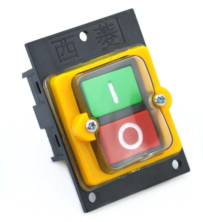 Новый вкл/выкл старт/стоп защита от влаги кнопочный переключатель 10A 380V AC 75x52 мм KAO