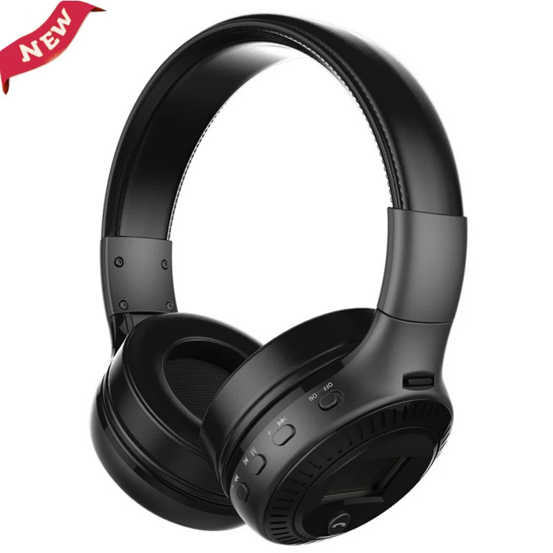 ZEALOT B19 HiFi бас стерео Bluetooth наушники Беспроводная гарнитура ЖК-дисплей с