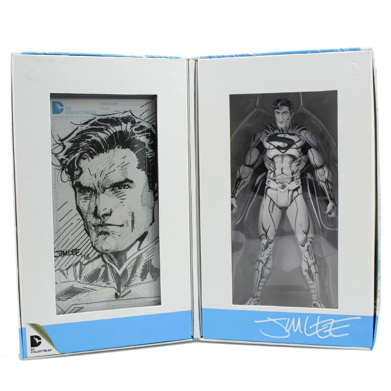 Бесплатная доставка 6 &quotDC Comic Super Hero Супермен эскиз Ver. Коробку 16 см ПВХ фигурку
