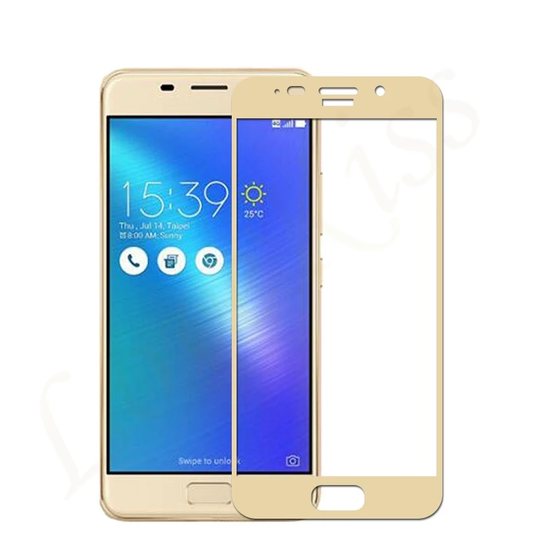 Gold Lovekiss 9H взрывозащищенное Закаленное стекло для Asus Zenfone 3S Max ZC521TL 5,2 Дюймов Полное покрытие экрана Защитная пленка - Цвет: Gold