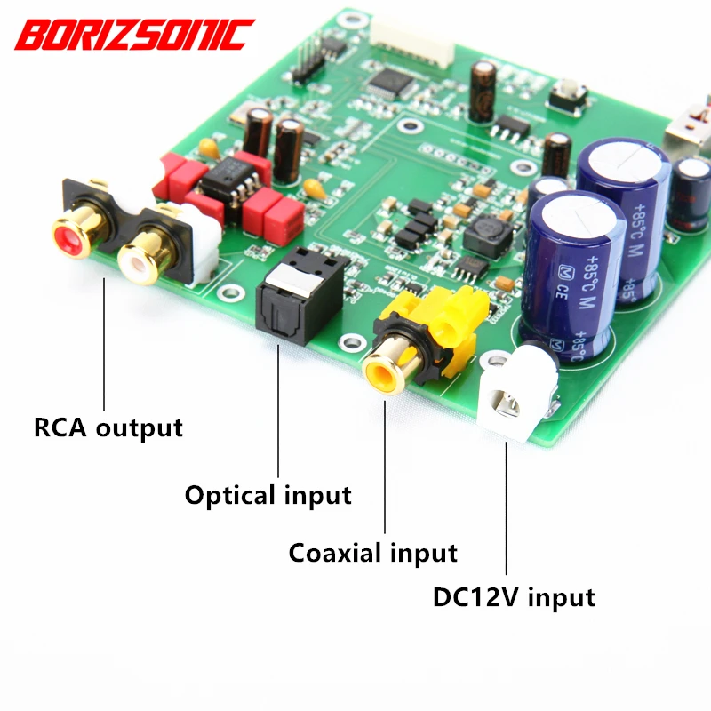 Es9038q2m ЦАП ES9038 ies PCM 384 кГц DSD 256 декодер поддержка оптического коаксиального USB входа OLED дисплей