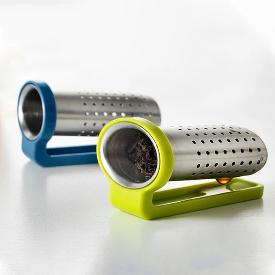 Многоразовый фильтр для чая Basedidea из нержавеющей стали с ручкой ситечко Листьев