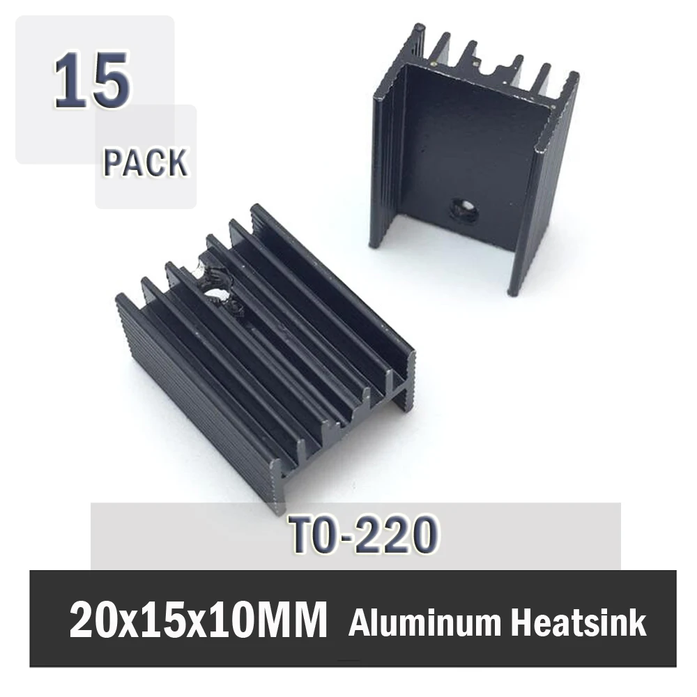 15 шт. Gdstime 20*15*10 мм TO 220 радиатор до транзистор Radiato rAluminum радиаторы TO220 охлаждение