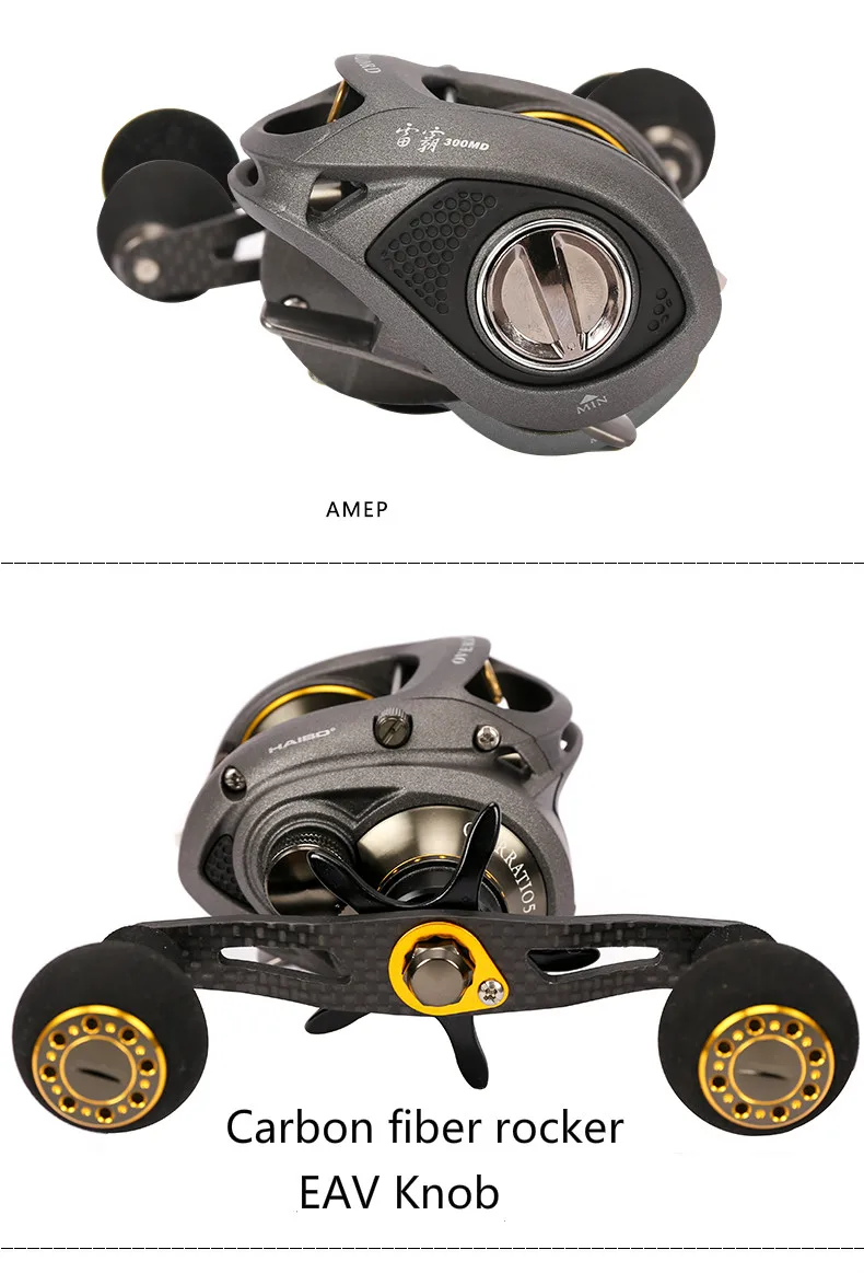 HAIBO 8+ 1BB Baitcast Reel GT 5,4: 1 сильное сопротивление 8 кг правая левая ручка рыболовное колесо цельнометаллический магнитный тормоз приманка литейная катушка