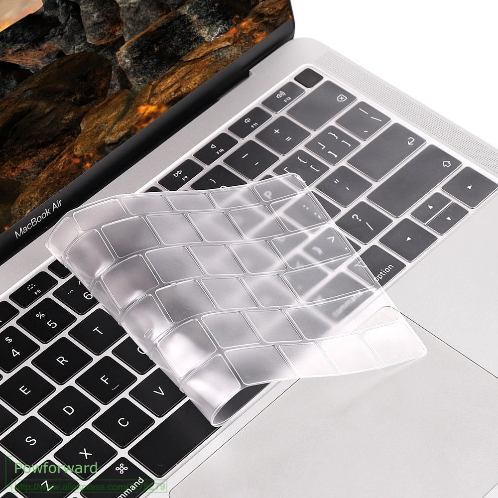 Защитный чехол для клавиатуры из ТПУ Apple macbook Air Pro с Retina 11 12 13 15 17 Touch Bar 3 4 2014 2015 2018