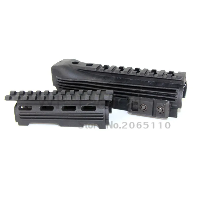 Тактический АК 47 Охотничья винтовка Handguard Верхняя и нижняя для 20 мм Пикатинни АК охотничий прицел Крепление черный