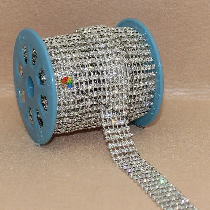 Цепочка Стразы с чешским хрусталем аппликация отделка Золотой и Серебряный