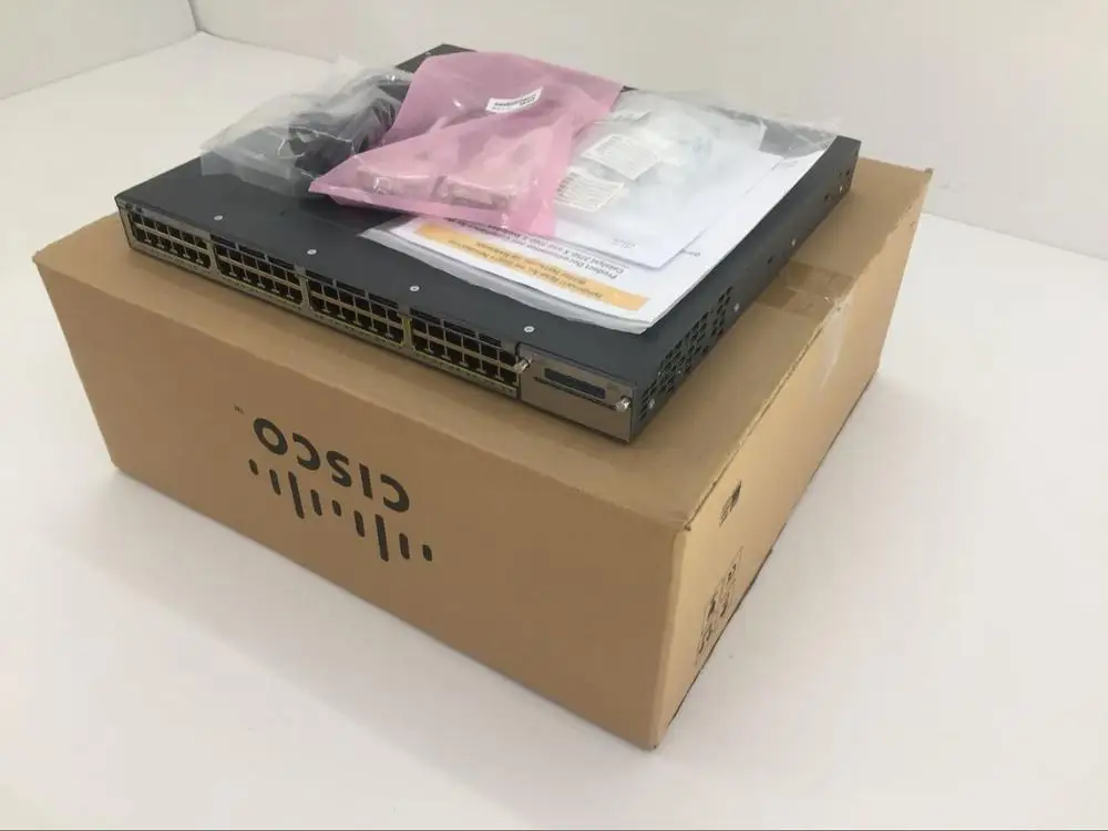 Новый Герметичный Стандартный коммутатор C3750X 48 портов Gigabit Ethernet бесплатная
