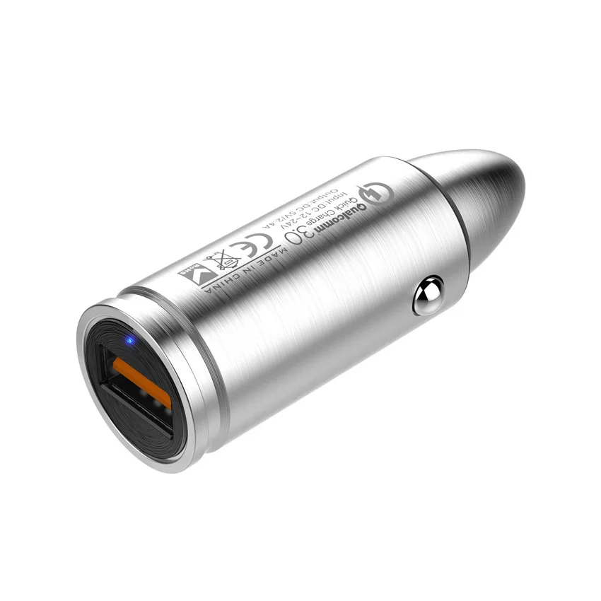 UYG CC102 Qualcomm QC 3.0 с Кабелем USB 1 Порт Мини Автомобильное Зарядное Устройство для