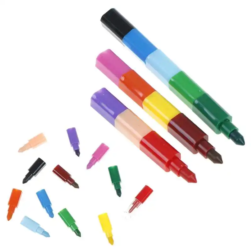 

1PCS Children Kids Colorful Creative Blocks Crayons Painting Supplies Gift Baby Drawing Crayons Toys Oil Paint Pen