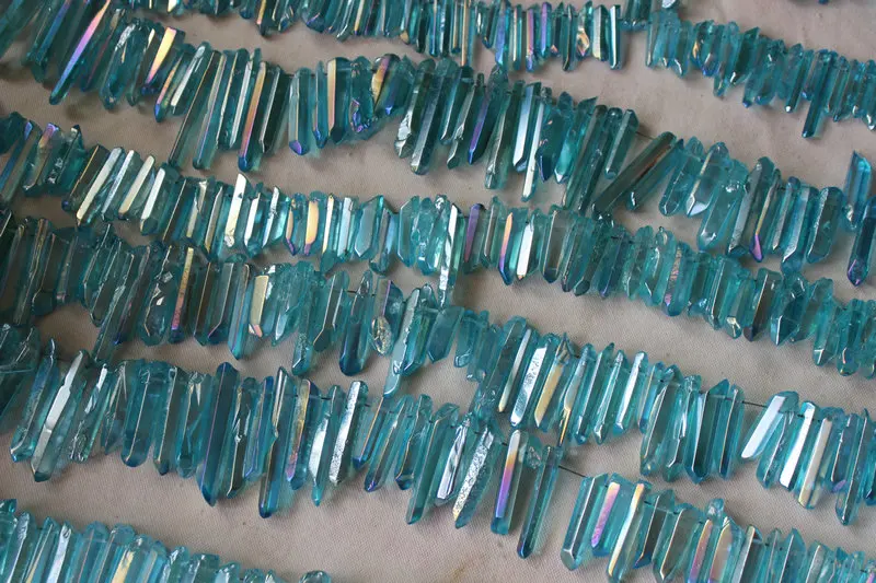 Цепочка с подвеской из кварцевого кристалла Rainbow Aqua Aura 50 шт.|necklace necklace|necklace