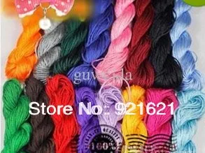 

1MM 12 bundles Multicolour Chinese Knot Beading Nylon Polyamide Knit Cord D0388