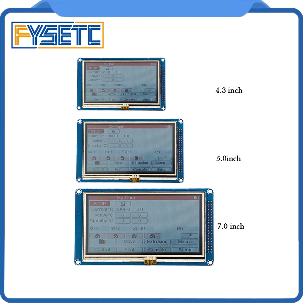 

4.3" 5" 7" Touch Colour Screen Compatible For 3D Printers CNC Machines DuetWifi Advanced 32 Bit Electronics PanelDue Controller