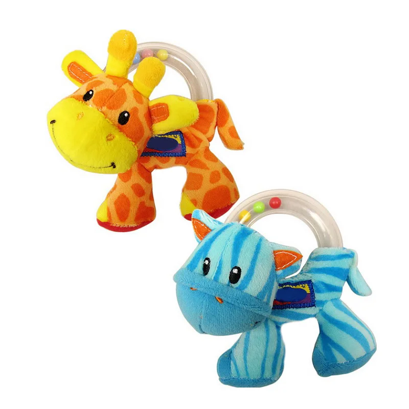Для раннего развития детей 1 шт. детские игрушки милые плюшевые Жираф и Зебра