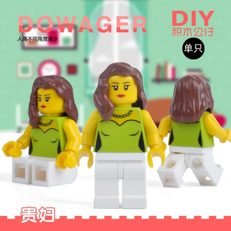 Один продажа вдовствующая женские супер героев Звездных войн DIY minifig собрать