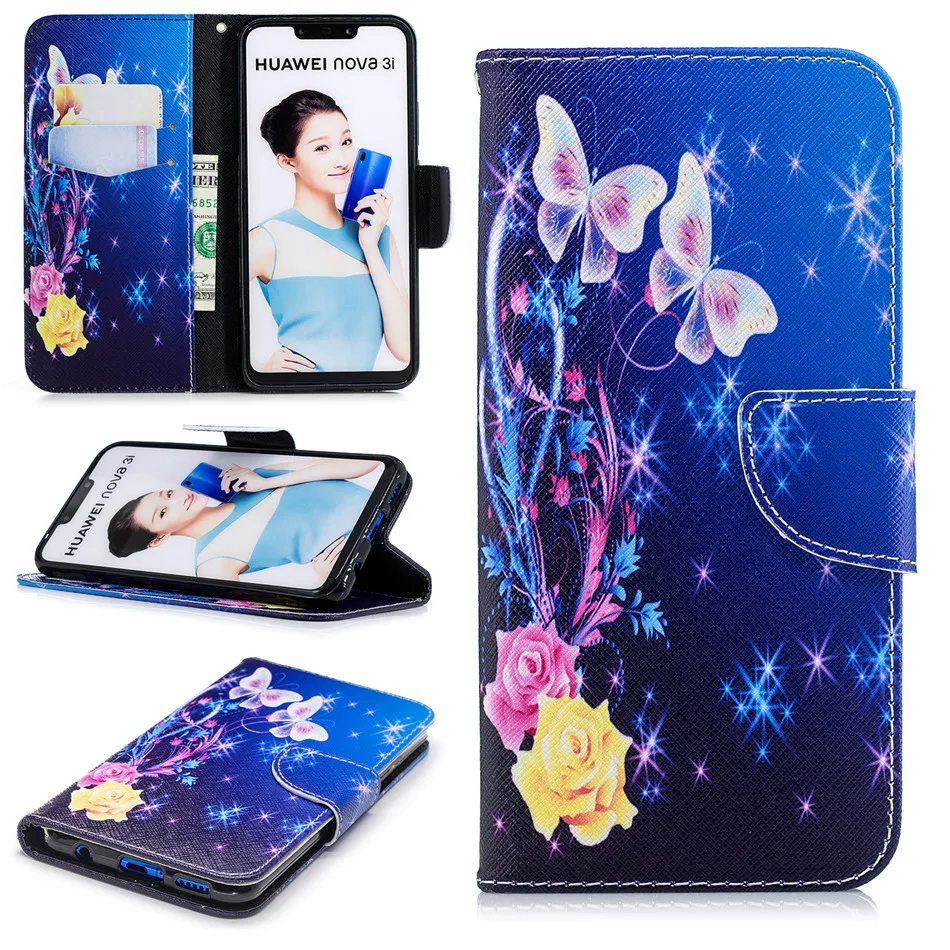 Высококачественный чехол с рисунком для huawei Honor 10 6C 6X 7X 8C P30 P20 P9 mate 10 20 Lite P Smart Модный чехол с лотосом DP07Z