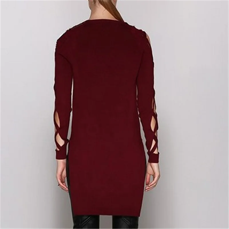 2018 Plus Size Women Blouse Sexy Hollow Out Bandage Shirts Long Sleeve Summer V-Neck High Split Tops Club Party Tee Shirt Blusas |