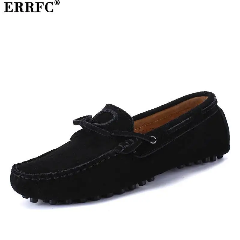 ERRFC/Классические лаконичные мужские лоферы черного цвета модная обувь без