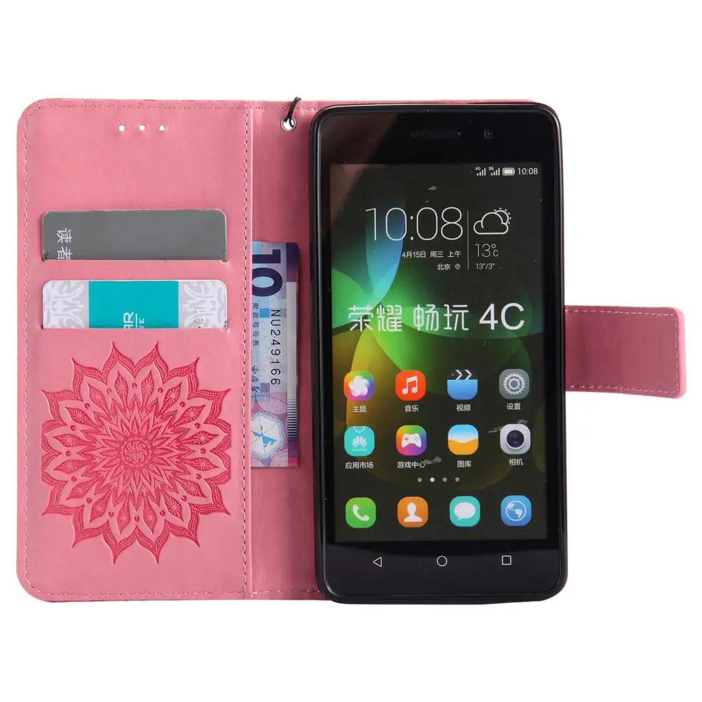 Флип-чехол для huawei Honor 4C Honor4C CHM-U01 CHC-U01 Чехол для мобильного телефона кожаный чехол для G Play Mini CHM U01 CHC U01 сумка кошелек