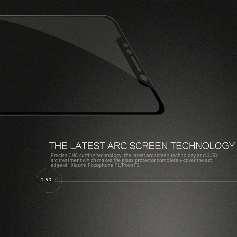 Защитная пленка для экрана Xiaomi Pocophone F1 закаленное стекло с полным покрытием