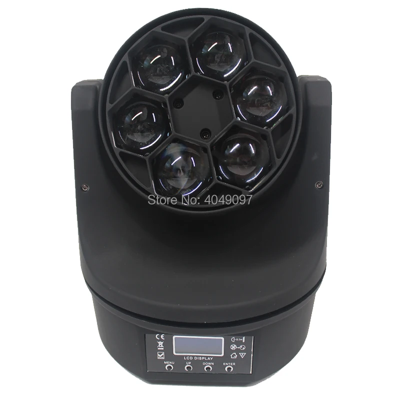 2 шт. 6x15 Вт RGBW 4в1 Mini Bee Eye Led Moving Head Beam Light 6*15 LED Hawk Wash DJ Stage Light|Эффект освещения сцены| |