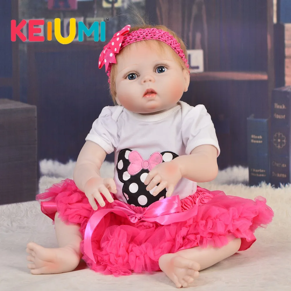 Реалистичные 23 &quotДетские куклы мохеровые прекрасные 57 см Bebe полностью