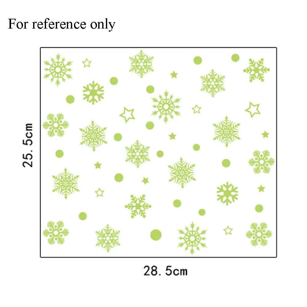 Рождественская Снежинка Наклейка на окно светящаяся Съемная стеклянная
