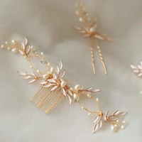 retro leaves comb hair band handmade bride wedding hair accessories headpieces