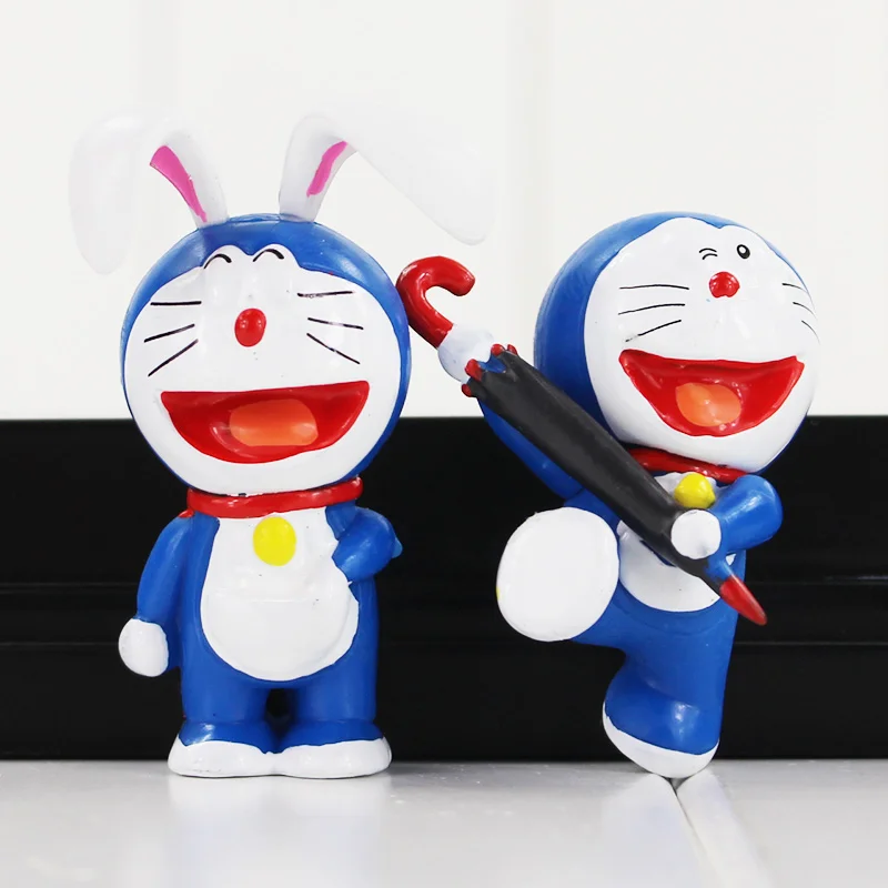6 шт./лот 5 см Doraemon Игрушка фигурка Милая Dorami Nobita ПВХ модель игрушки горячий