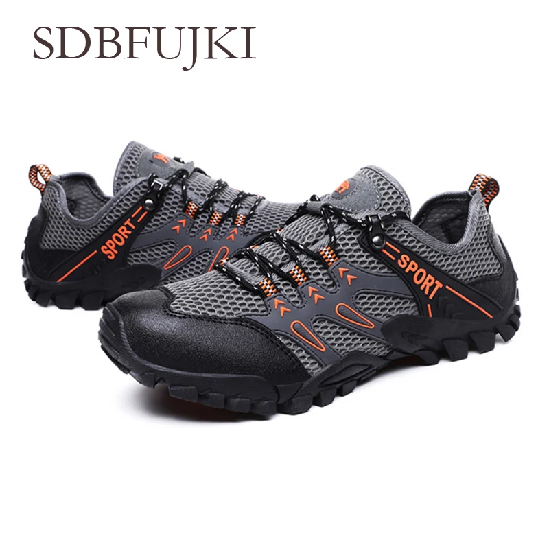 Мужская сетчатая акваобувь уличная профессиональная Нескользящая прочная