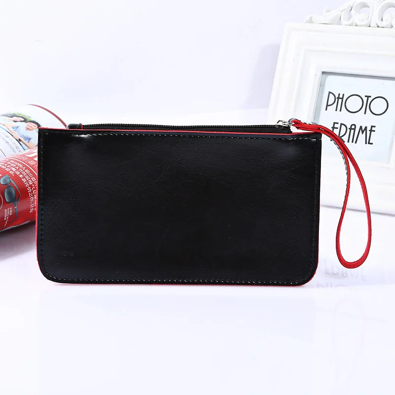 Длинные Стильные женские кошельки женский милый клатч на молнии держатель для