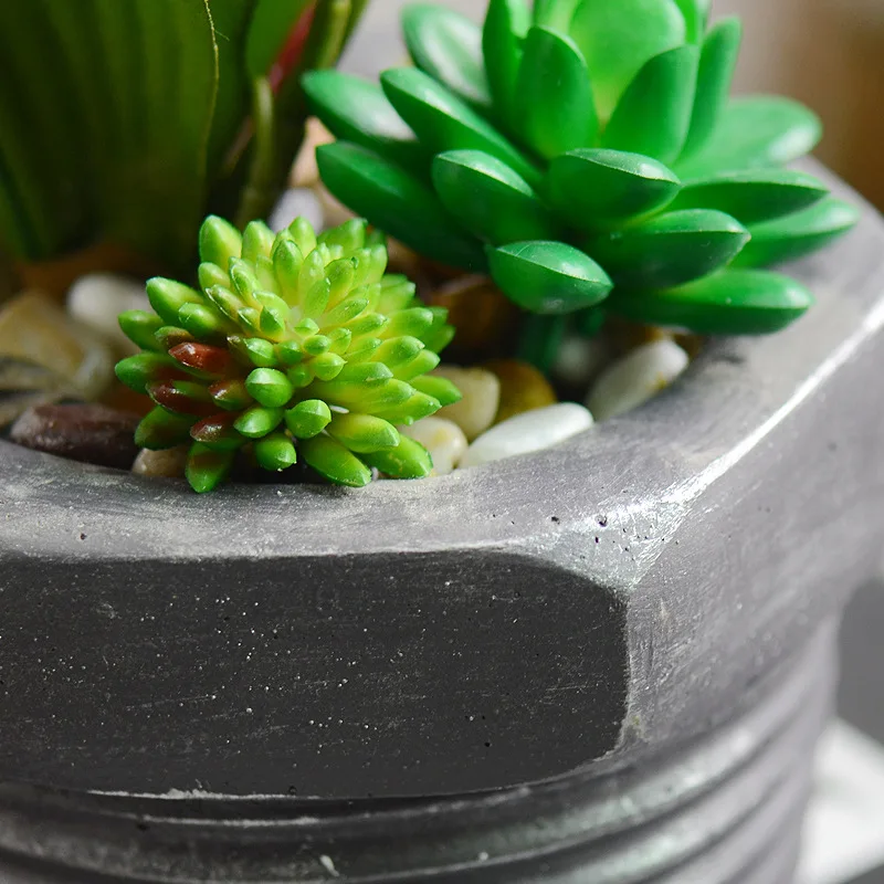 Скандинавские маленькие свежие Имитационные украшения в горшках искусственные