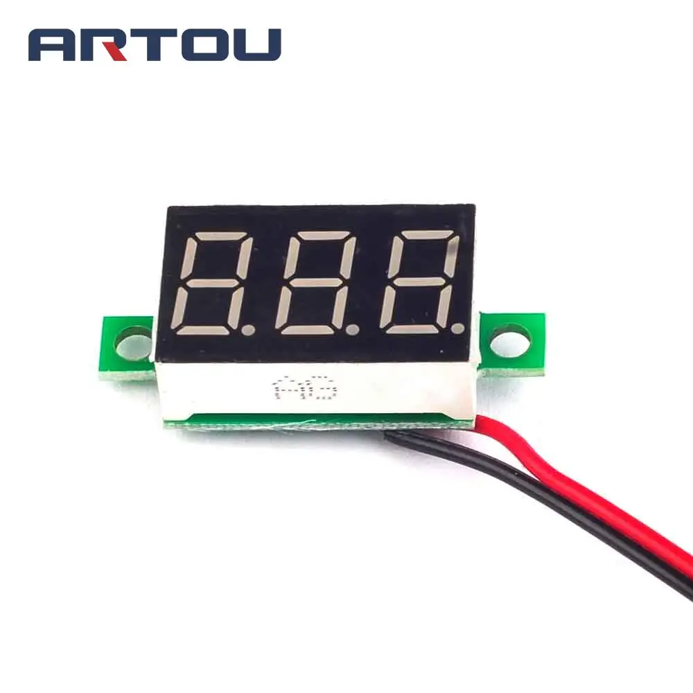 1 шт. цифровой вольтметр постоянного тока 2 7 32 В|led digital|digital ledvoltmeter dc |